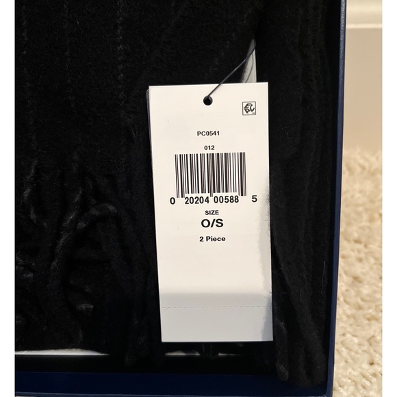 NWT Polo Ralph Lauren Mens Logo Classic Wool Bear Scarf Hat Set Italy - Picture 6 of 10